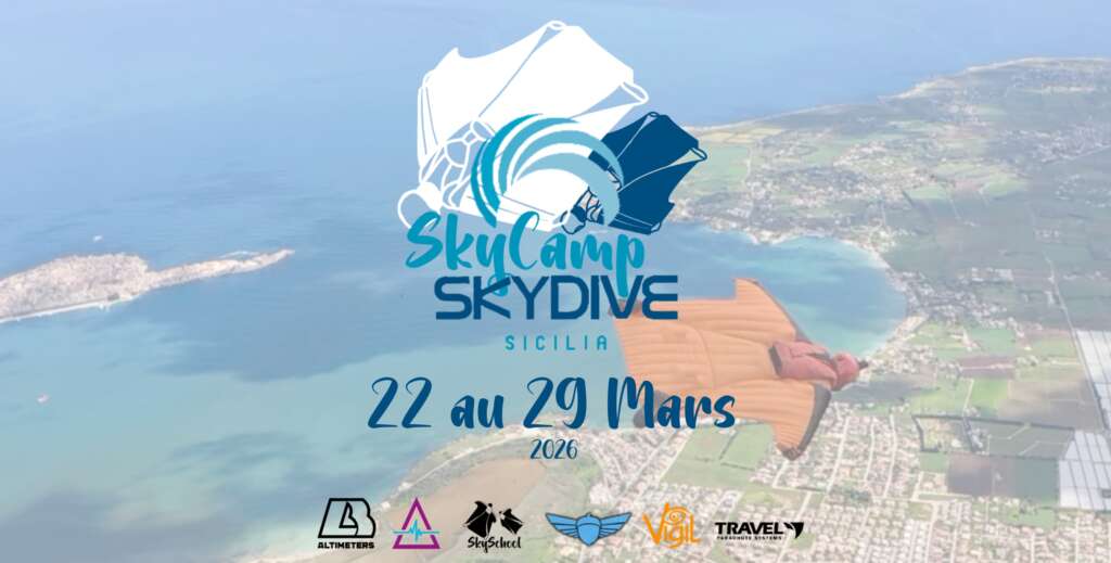 Skycamp Syracuse 22 au 29 Mars 2026, coaching wingsuit skyschool