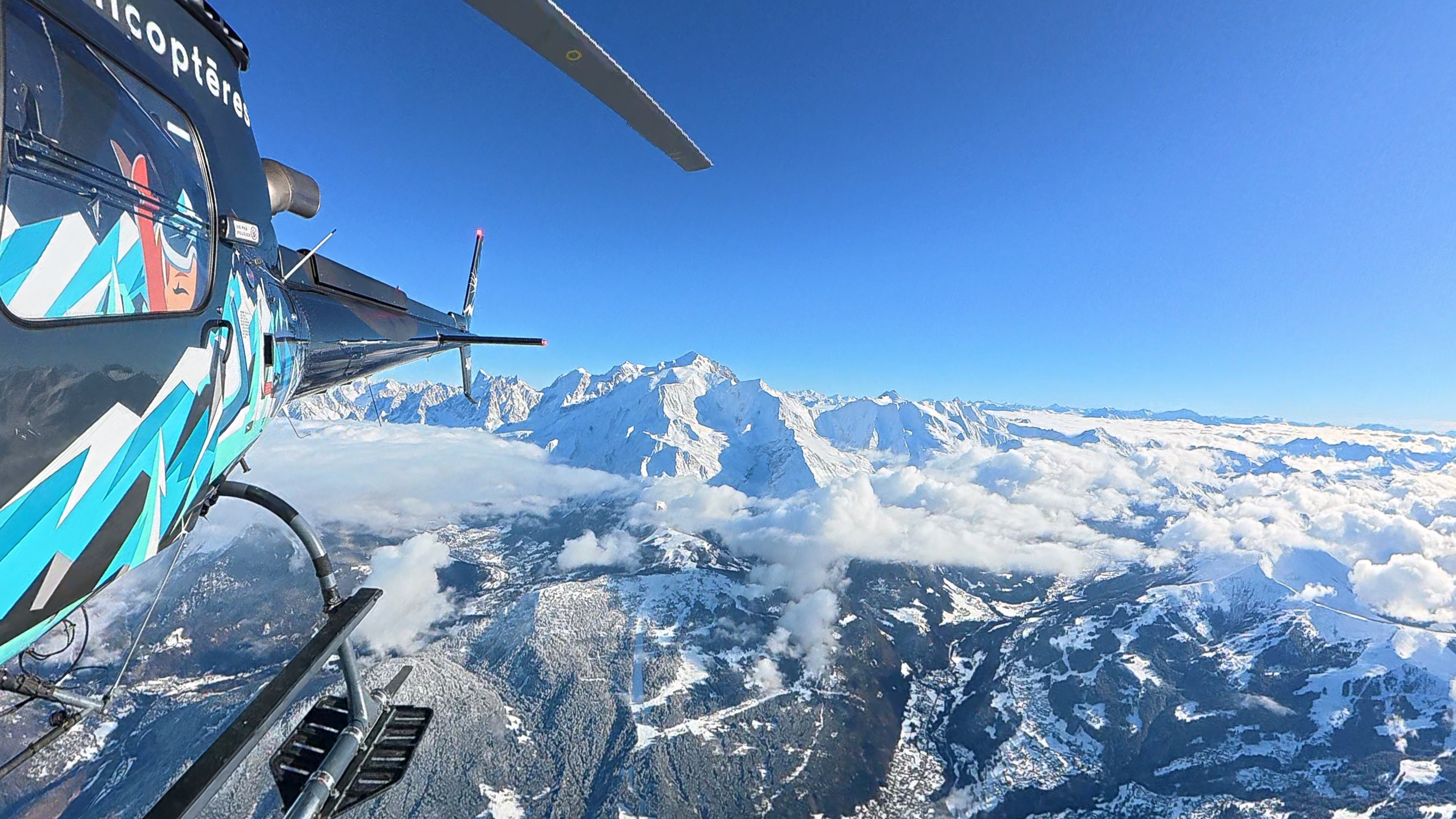 Vue Mont Blanc - Saut en tandem